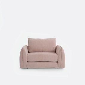 Rechte, uitklapbare fauteuil, 1-zits, van fijn geribd fluweel, TIKI