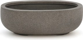 Bloempot Luca Lifestyle Grigio | Taupe Kunststof | ø45x20cm | Geschikt voor buiten en binnen | Kees Smit Tuinmeubelen