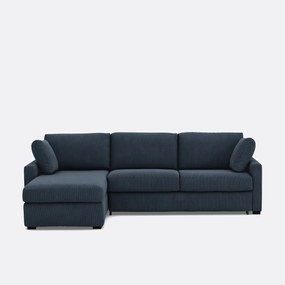 Hoekbank, omvormbaar, 4-zits, ribfluweel, Comfort Bultex® TIMOR