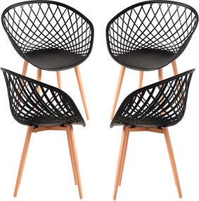 Set 4 Vera-stoelen