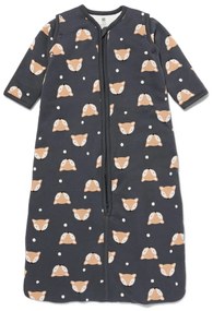 HEMA Baby Slaapzak Met Drukknoopmouwen Padded Katoen Vossen Donkergrijs (donkergrijs)
