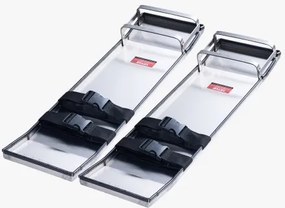 VEVOR roestvrijstalen betonnen knielplanken, 697 x 205 mm betonnen glijders, knielplanken voor beton, betonnen kniebeschermers, paar beweegbare glijders, met plankriemen voor cement- en betonafwerking