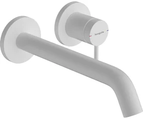 Hansgrohe Tecturis S Wastafelkraan Inbouw - mengkraan - rond - eengreeps - 22.5cm uitloop - mat wit 73351700