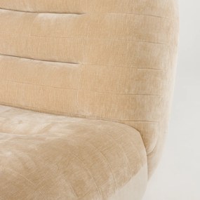 Dutchbone Wyatt Lounge Fauteuil Velours Beige