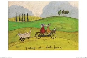 Sam Toft - Taking the Ducks Home Kunstdruk, Sam Toft, (40 x 30 cm)