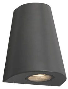 Buitenlamp Moderne wandlamp antraciet IP44 - Dreamy Modern GU10 IP44 Buitenverlichting rond