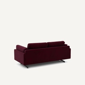 Bank in fluweel, 2-zit, César