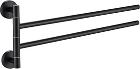 Plieger Vigo handdoekhouder 2 armig 45cm mat zwart