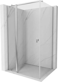 Mexen Mist T draaideur douchecabine 100 x 80 cm, transparant, chroom - 8A4T-100-080-01-00