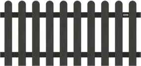 Tuinhek composiet Classic antraciet met antraciet aluminium gepoedercoat frame (180 x 80 cm)