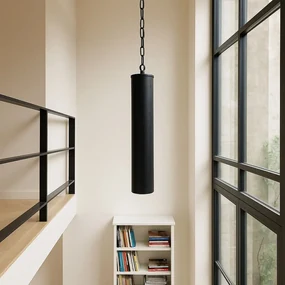Hanglamp Tube XXL Antiek Zwart Ø7,5cm