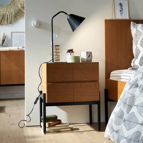 Nachtkastje 2 lades, Lodge