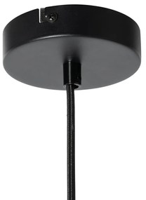 Japandi hanglamp wit zijden 30cm - Plu