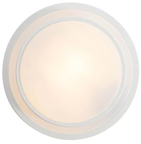 Moderne plafondlamp wit 25 cm IP44 - Walden