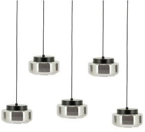 By-Boo Pivot Rectangular Eettafel Hanglamp Rookglas