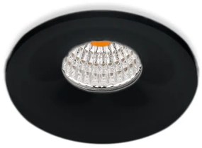 Inbouwspot LED 3W, Zwart, Rond, Ã48mm, Dimbaar, Warm Wit