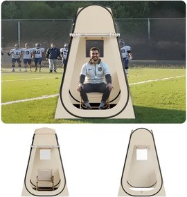 VEVOR Sporttent, 1200 x 1200 x 1900 mm, Pop-up tent voor 1 persoon, buitentent met grondmat en hoes, kampeerschuilplaats voor evenementen, vissen, feesten