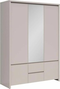 Kledingkast Nolroma 118, Kasjmier, 211x154x56cm, 132 kg, Kledingkast deuren: Met scharnieren