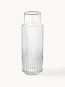 Mondgeblazen karaf Aleo met gouden rand, 1 L