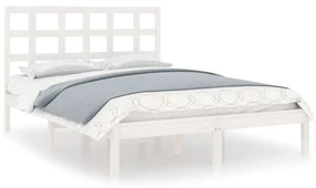 vidaXL Bedframe massief hout wit 180x200 cm 6FT Super King