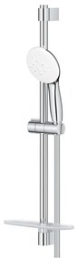 GROHE Tempesta 110 Glijstangset - 60cm - 3 straalsoorten - 7.4l/min - met zeephouder - chroom 27600003