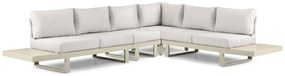 Hoek loungeset 6 personen Aluminium Taupe  Lifestyle Garden Furniture Lorenzo