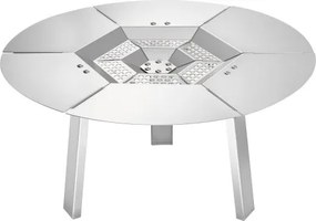 VEVOR vuurschaal warmteverdeler, φ508x254 mm kampvuur hitteschild rond voor houtvuurkorf, warmteverdeler van roestvrij staal 304, afneembare branderafdekking, kampeeraccessoire