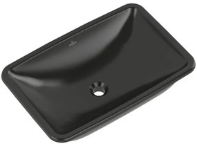 Villeroy & boch Loop & friends wastafel - 38x61.5cm - zonder kraangat - p.black C+ 4a5800r7