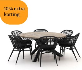 + 10% kassakorting | Diningset Intenso  | 6 personen | Tuinset teakhout | 7-delig | Kees Smit Tuinmeubelen