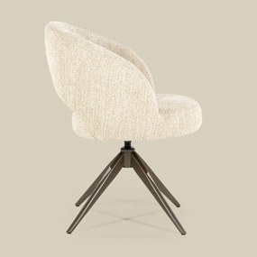 Eleonora Alissa Ronde Eetkamerstoel Beige