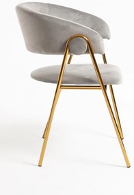 Mihu Goud Fluwelen Stoel