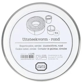 Uitsteekvormpjes in blik, rondjes