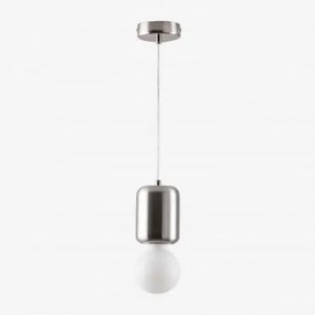 Zabarny Metalen Hanglamp Grijs – Chroom - Sklum