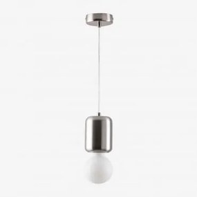 Zabarny Metalen Plafondlamp Grijs – Chroom - Sklum