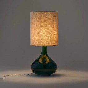 Tafellamp in glas en linnen, Juna