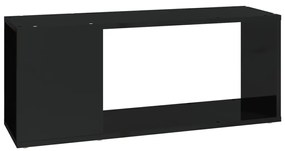 vidaXL Tv-meubel 80x24x32 cm spaanplaat hoogglans zwart