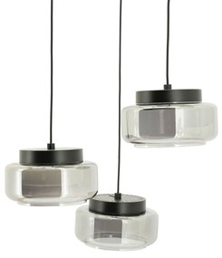 By-Boo Pivot Round Trapse Hanglamp Rookglas