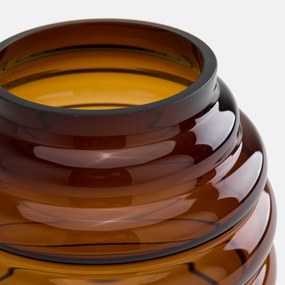 Vaas in glas H25 cm, Mukita