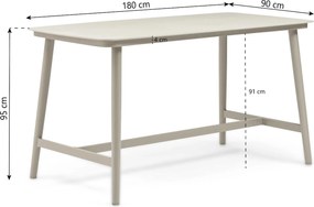 Tuinset 4 personen 180 cm Rope Zand/Beige Coco Alto/Sienta