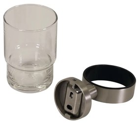 Plieger Vigo glashouder met glas geborsteld chroom