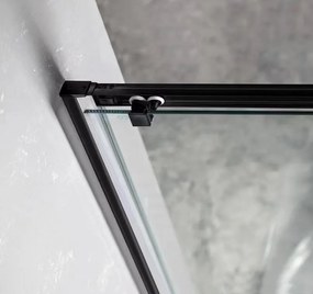 Gelco Sigma douchecabine 110x90cm met helderglas mat zwart