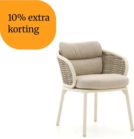 + 10% kassakorting | Dining tuinstoel | Apple Bee Pine Key | Wicker (vlechtwerk) | Wit | Kees Smit Tuinmeubelen