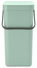 Brabantia Sort & Go Afvalemmer - 16 liter - hengsel - met beugel - jade green 211867