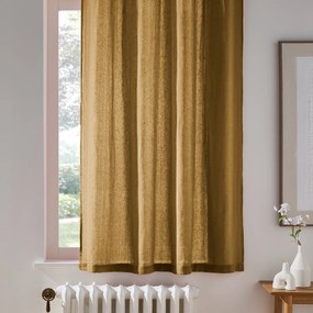 Gordijn in gewassen linnen met oogjes, radiator, Onega