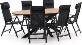 Diningset Bellagio | 6 personen | Tuinset polywood | 7-delig | Kees Smit Tuinmeubelen