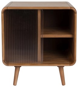 Zuiver Rise Walnut Design Nachkastje Gebogen Walnoot - 50x40x55cm.