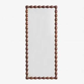 Rechthoekige Wandspiegel Van Mangohout Tessaia Donker Handvat Hout & 75 X 185 Cm - Sklum
