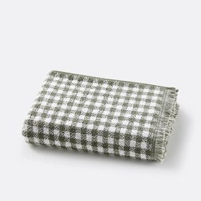 Handdoek in badstof 500g, vichy motief, Dinan