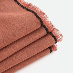 Set van 4 tafelservetten linnen/katoen, Menorca