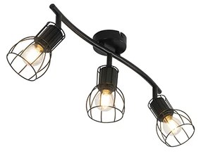 Moderne plafondSpot / Opbouwspot / Plafondspot zwart 63 cm 3-lichts verstelbaar - Botu Modern E14 Binnenverlichting Lamp
